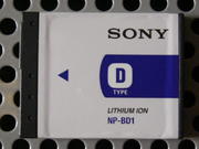 Аккумулятор Sony NP-BD1